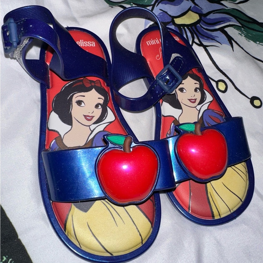 Mini Melissa Disney Snow White sandals toddler size 11 NWOT